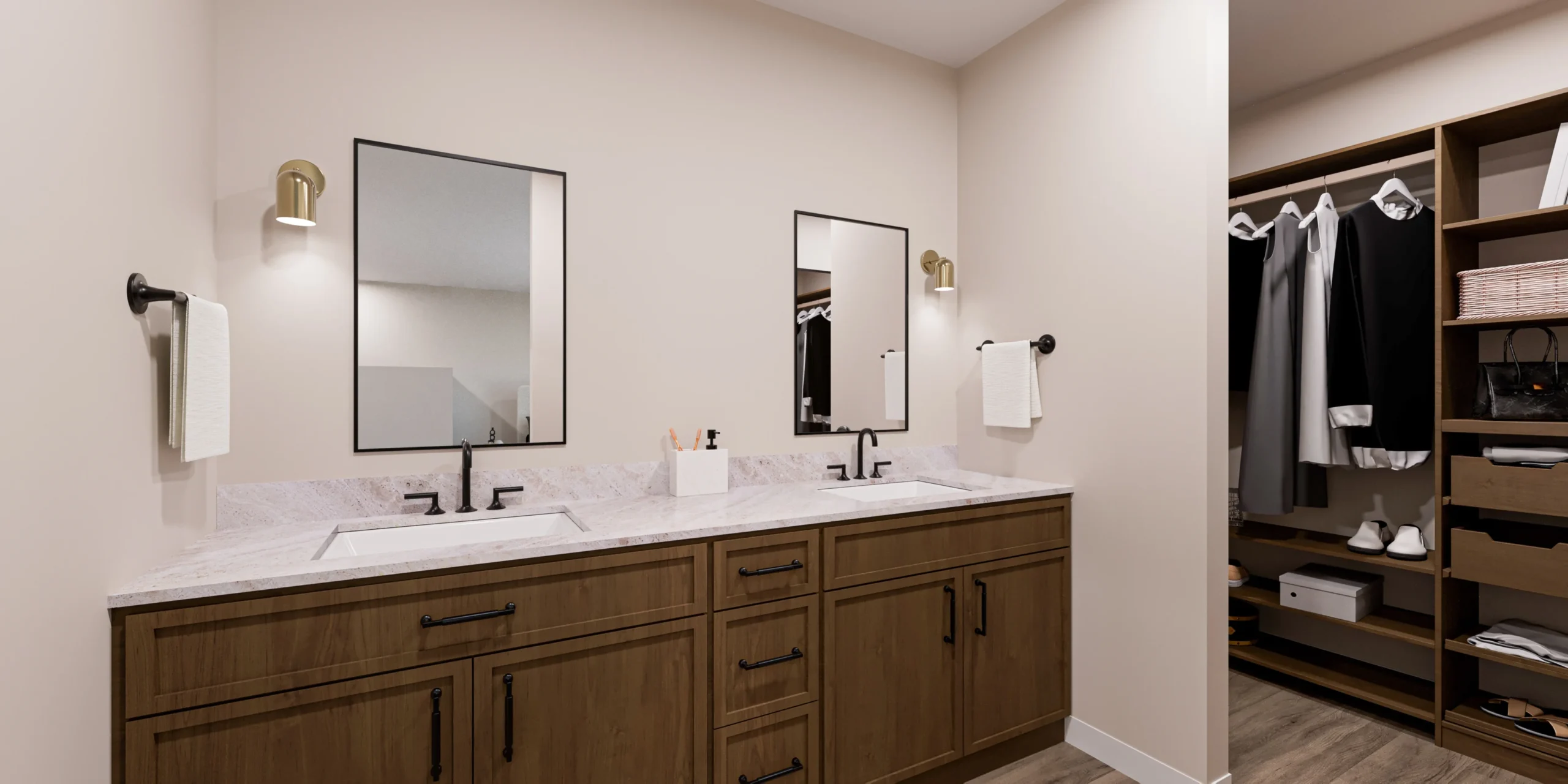 Bathroom at Views at the Peak — durable materials and clean installation