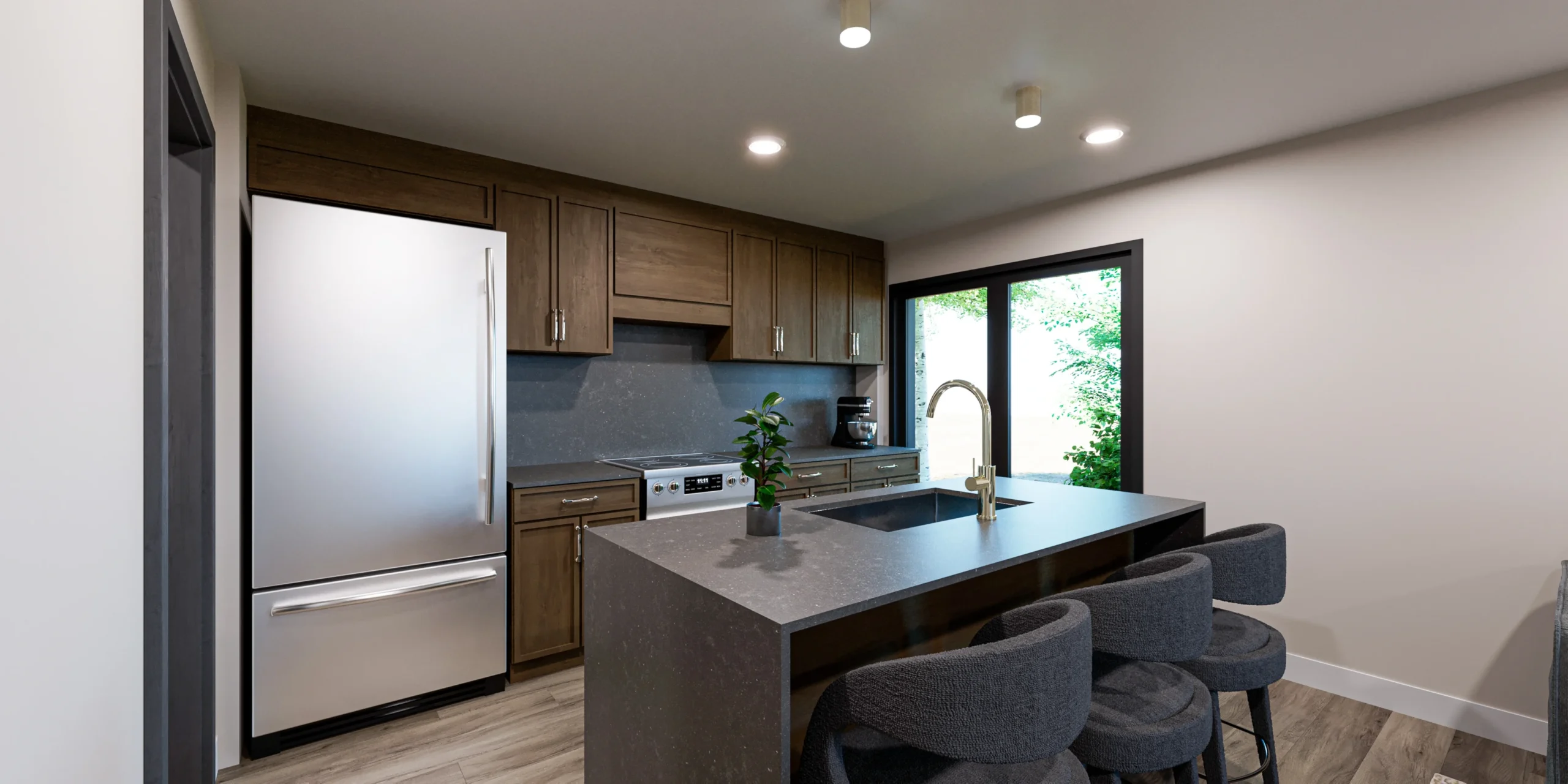 Interior at Views at the Peak — modern multifamily finishes by Kinella Construction